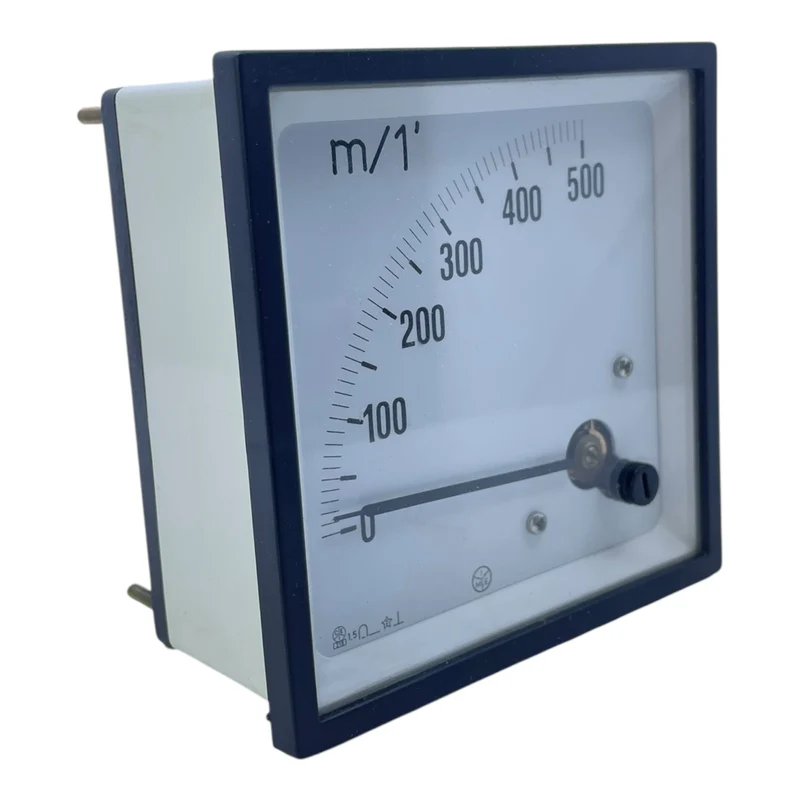 M.E. Analog Drehzahlmesser 0–500 m/min Schalttafelanzeige Tachometer Industrie
