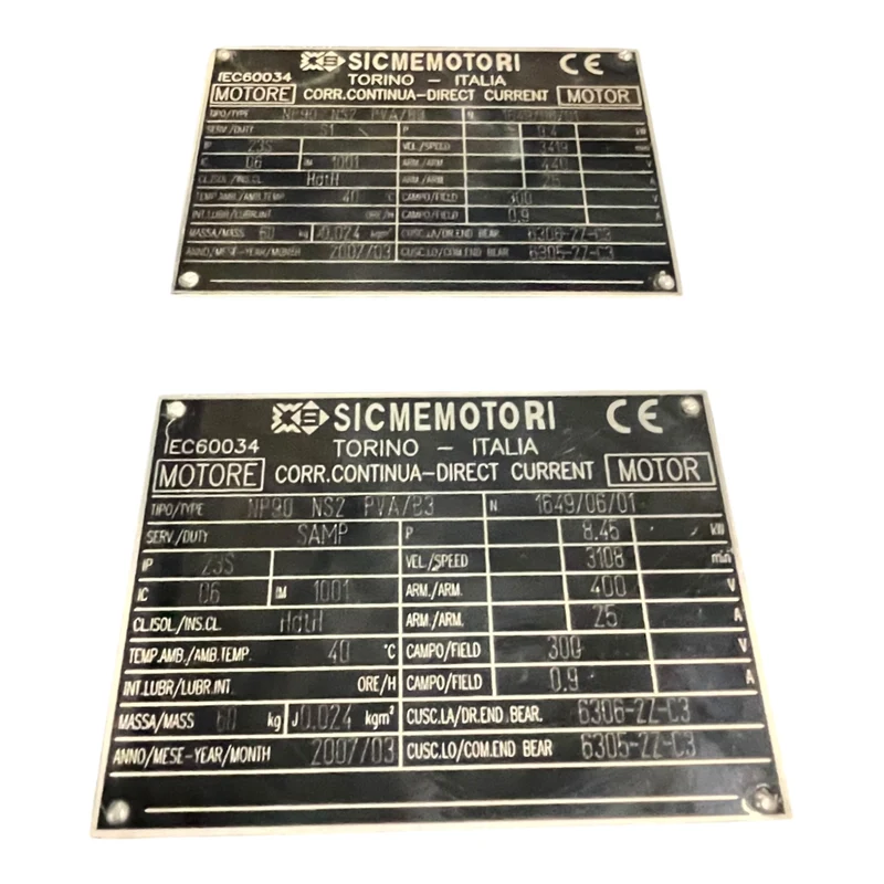 SICMEMOTORI Gleichstrommotor NP90 NS2 PVA/B3 | 9,4 kW 400 V3100–3400 U/min Ø30