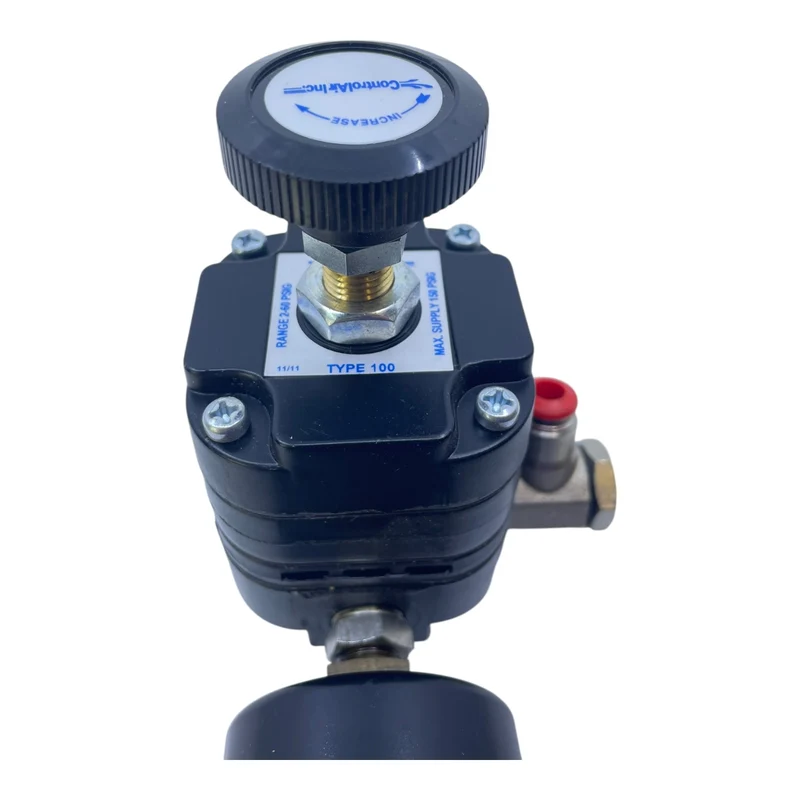 ControlAir Druckregler Typ 100 mit Manometer und Einstellknopf für Industrie