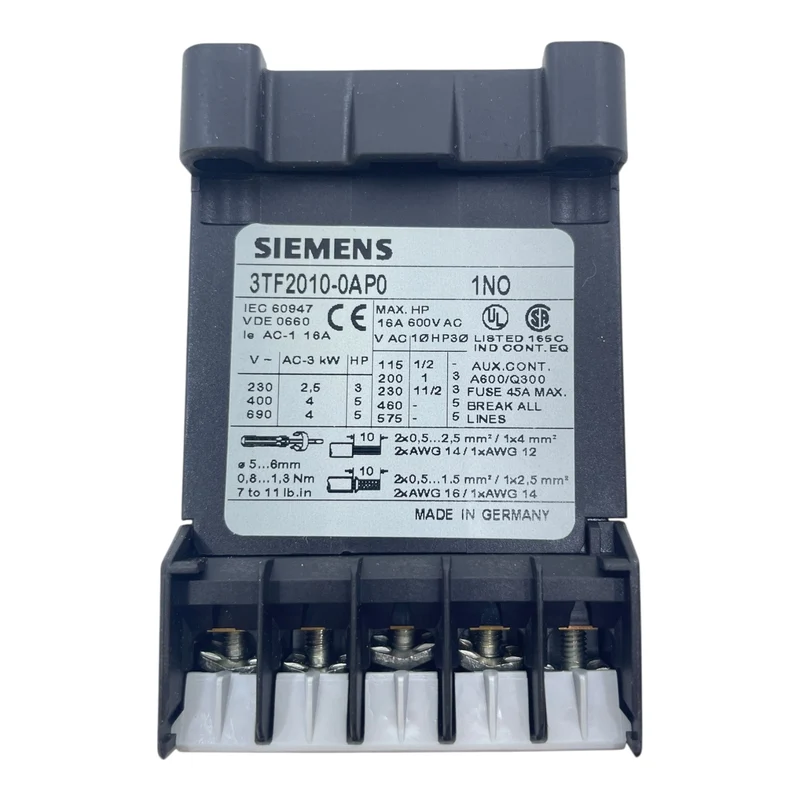 Siemens Schütz 230V 3TF20-10-0AP0 Schütz von Siemens für die Industrie