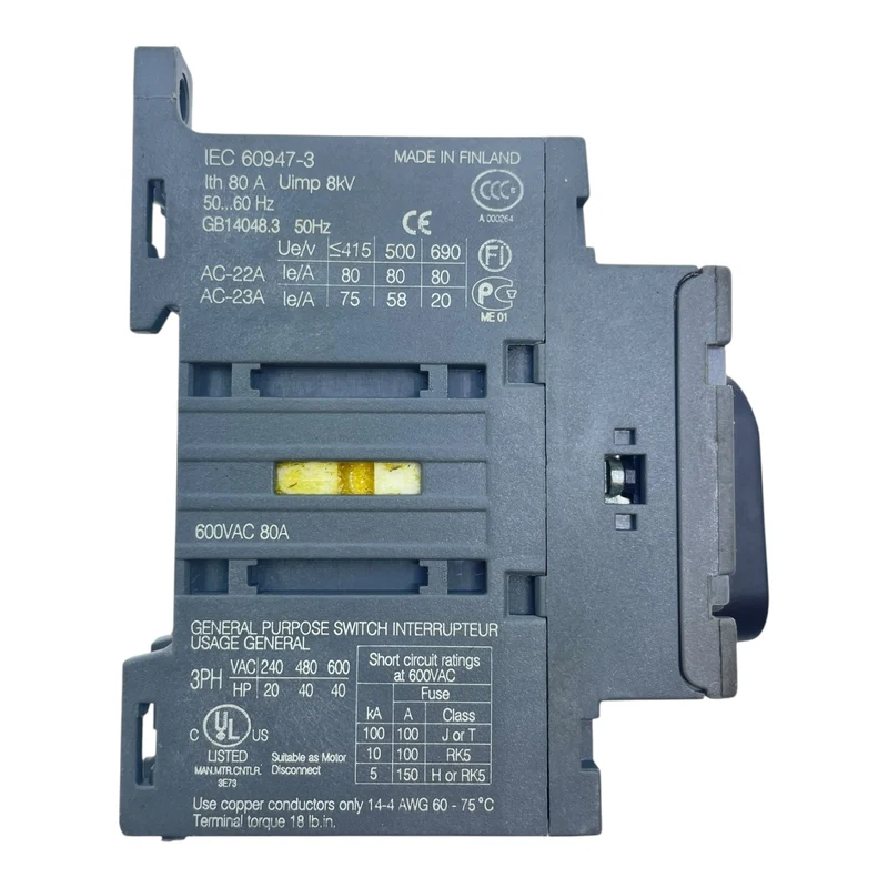 ABB Lasttrennschalter Schalter OT80F3 Lasttrennschalter für die Industrie