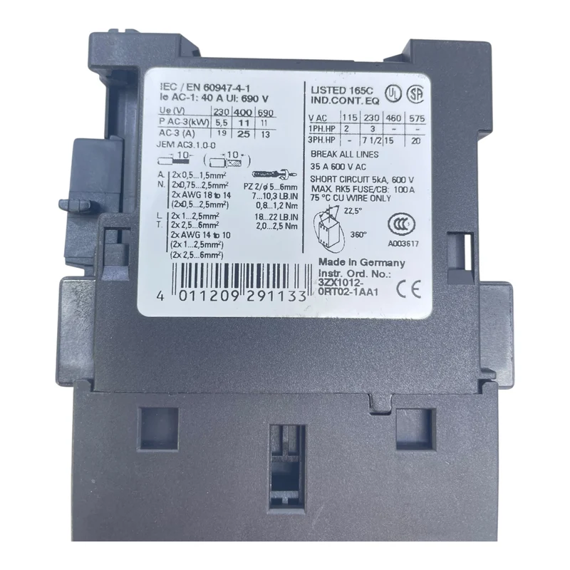 Siemens Leistungsschalter 3RT1026-1B Siemens für die Industrie vorgesehen