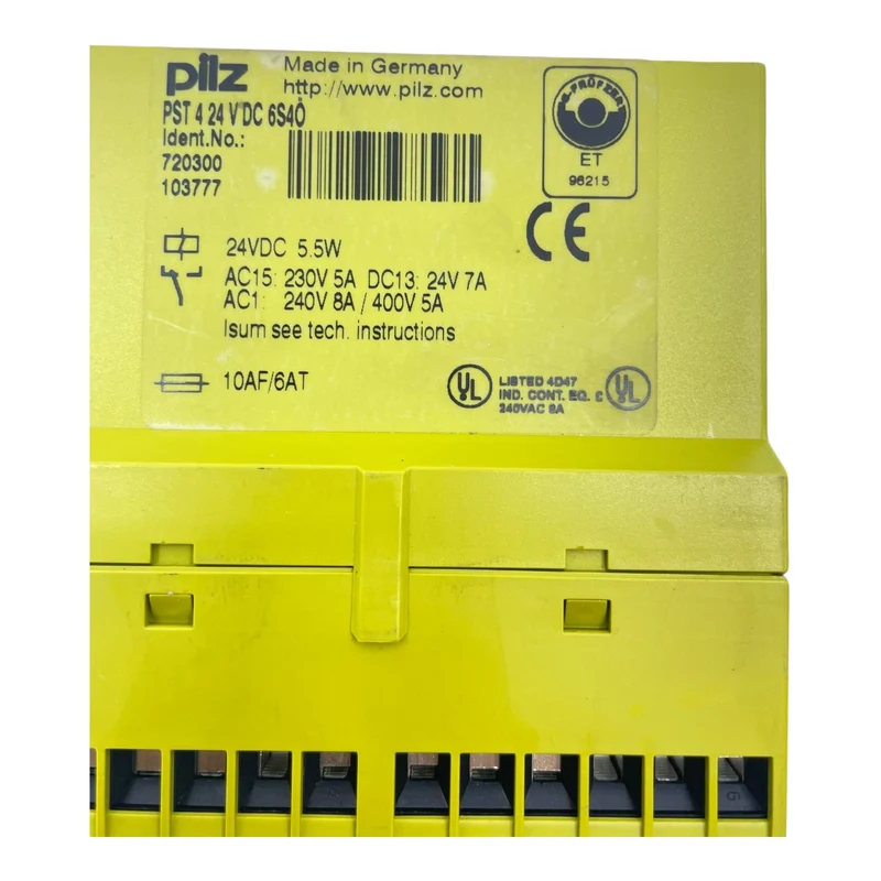 Pilz Sicherheistrelais PST 4 24V 720300 Pilz für die Industrie vorgesehen