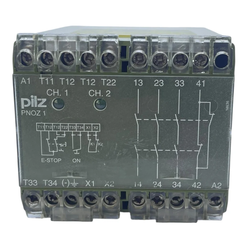 Pilz Sicherheitsrelais 230V PNOZ 1 475650 Pilz für die Industrie vorgesehen