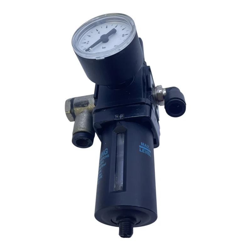 Wilkerson Pneumatik Druckluft Wartungseinheit Filterregler + Manometer 0–8,5bar