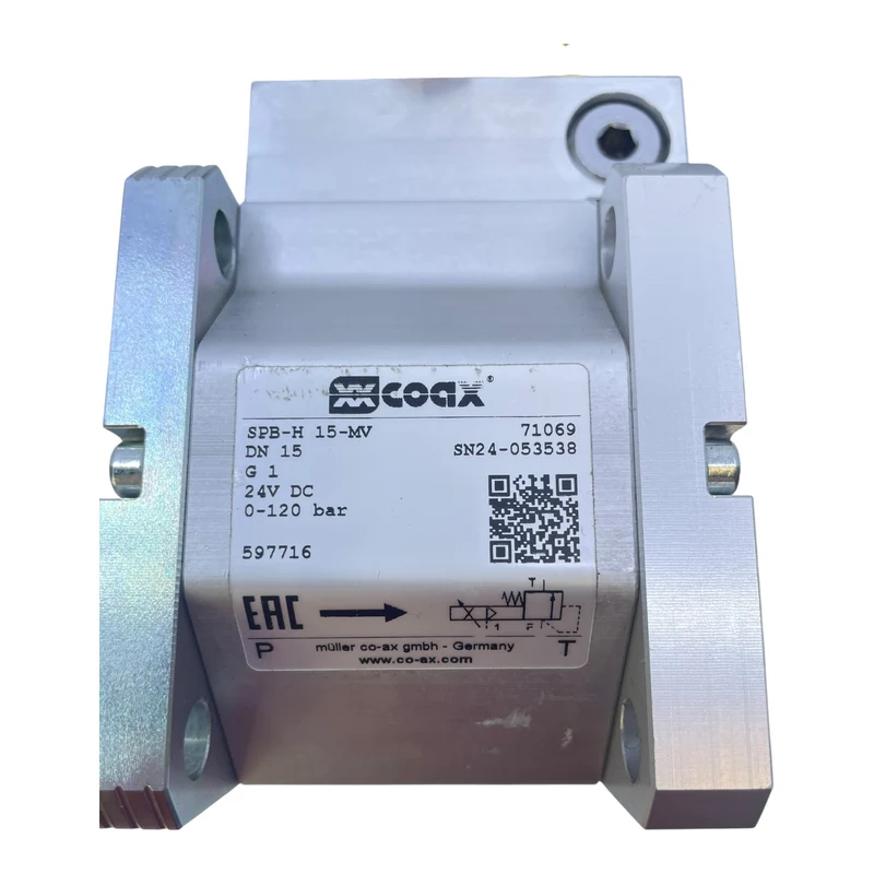 Coax Magnetventil SPB-H 15-MV DN15 0-120bar 24V DC mit BS-3-DDZ Steuerung