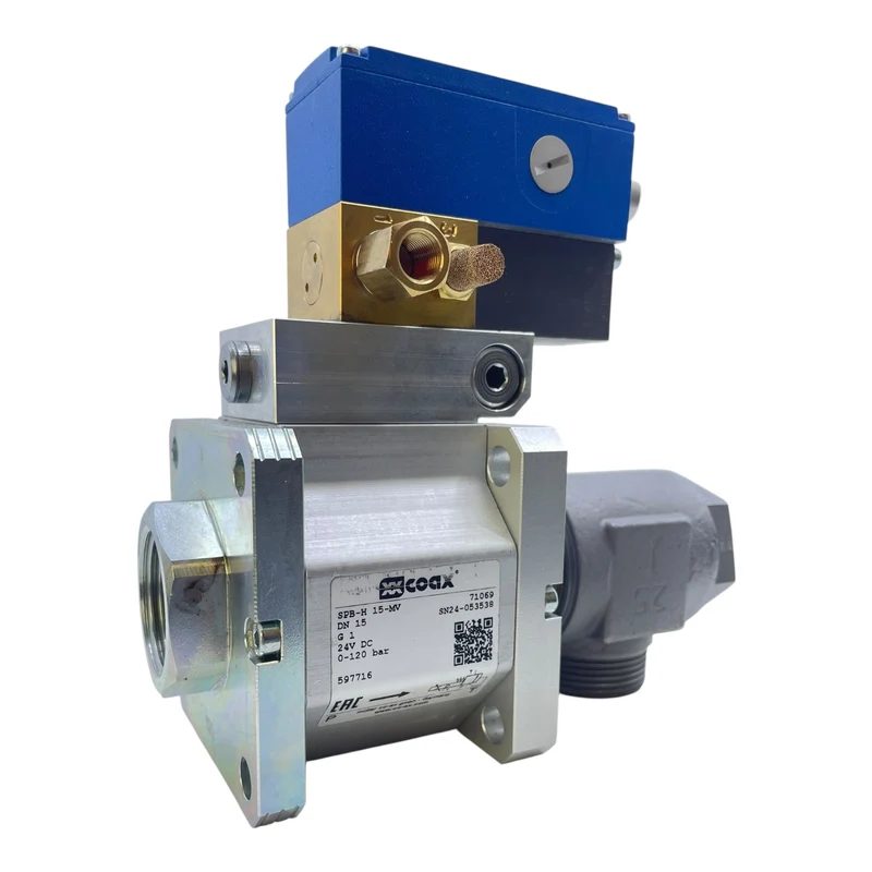 Coax Magnetventil SPB-H 15-MV DN15 0-120bar 24V DC mit BS-3-DDZ Steuerung