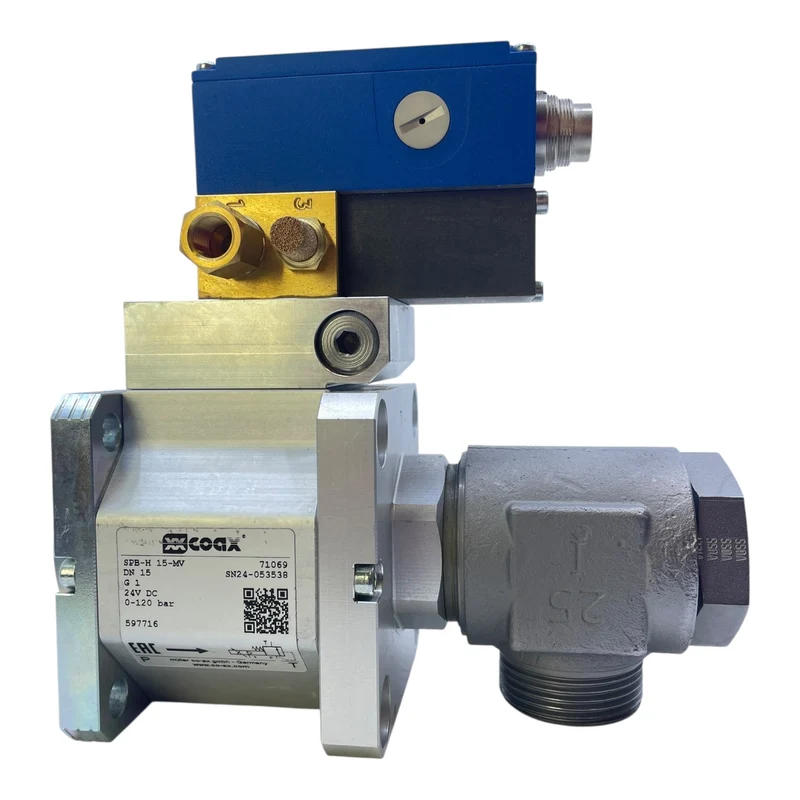 Coax Magnetventil SPB-H 15-MV DN15 0-120bar 24V DC mit BS-3-DDZ Steuerung
