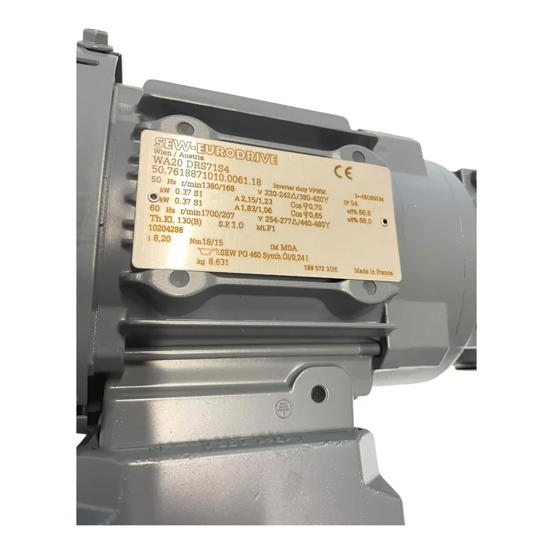 SEW WA20DRS71S4 Getriebemotor 0,37kW Ø 19mm für industriellen Einsatz