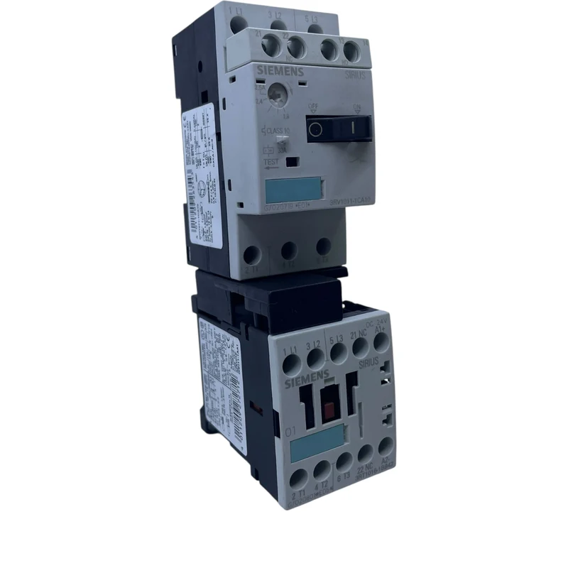 Siemens Sirius Motorschutzschalter 3RV1011-1CA10 + Schütz 3RT1016-1BB42 24V DC