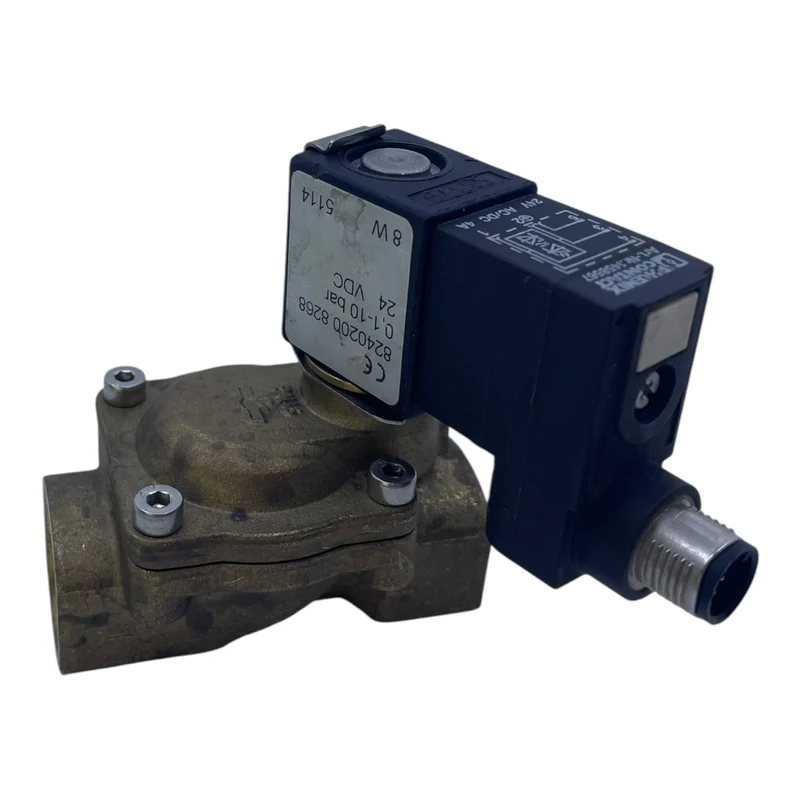 Burkert Magnetventil 824020D 24V DC 0,1–10bar Messingventil Phoenix Contact 1458567