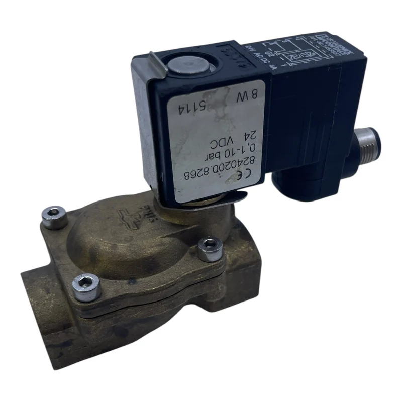 Burkert Magnetventil 824020D 24V DC 0,1–10bar Messingventil Phoenix Contact 1458567