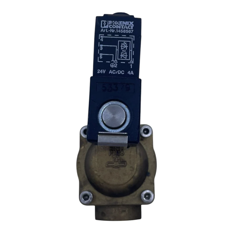 Burkert Magnetventil 824020D 24V DC 0,1–10bar Messingventil Phoenix Contact 1458567