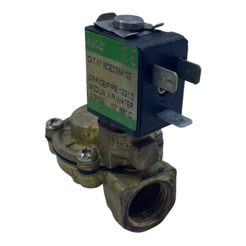 Asco Magnetventil SCE233A102 1/2" 10bar Luft/Wasser Messingventil