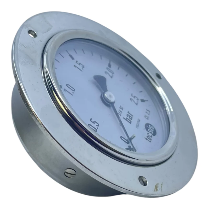 Tecsis Manometer 316SS Druckanzeige 0–2,5 bar Frontflansch CL2.5
