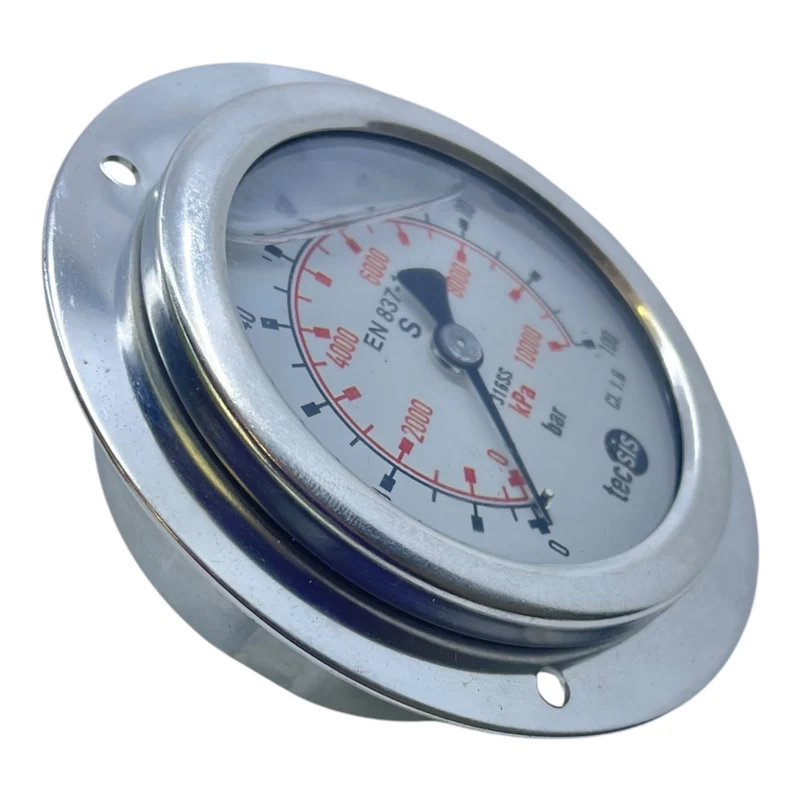 Tecsis Manometer EN 837 Druckanzeige 0–100 bar 316SS kPa Skala CL1.6