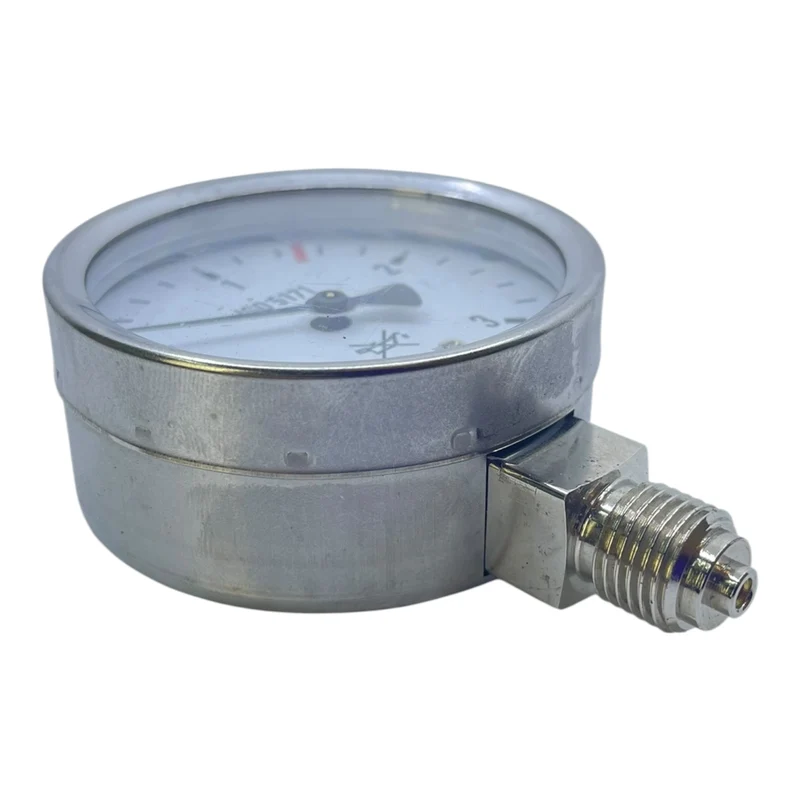 Tescom Manometer ISO 5171 Druckanzeige 0–3 bar Edelstahl KL1.6