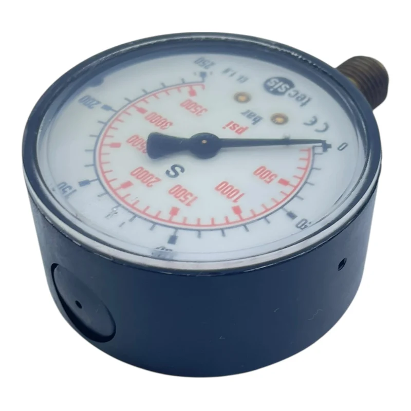 Tecsis Manometer 0–250 bar 0–3500 psi Druckmesser CL 1.6