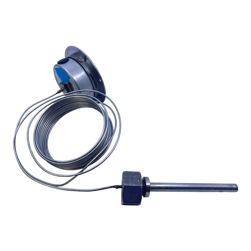 Tecsis Bimetall Thermometer 0–100°C mit Kapillarrohr und Tauchhülse