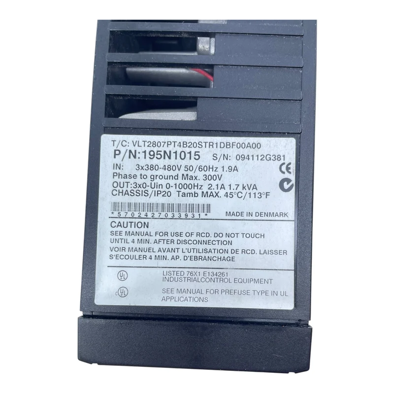 Danfoss Frequenzumrichter 1,7kVA VLT 2800 195N1015 3x380-480V 1,9A