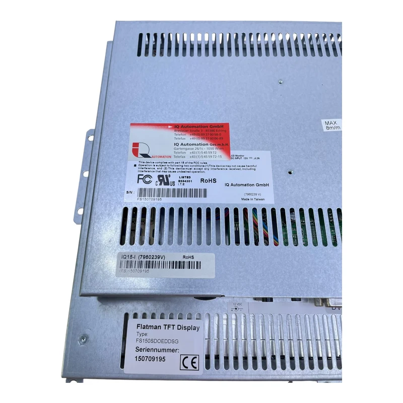 IQ Automation Flatman TFT Display FS150SDOEDDSG 15" Industrie Monitor