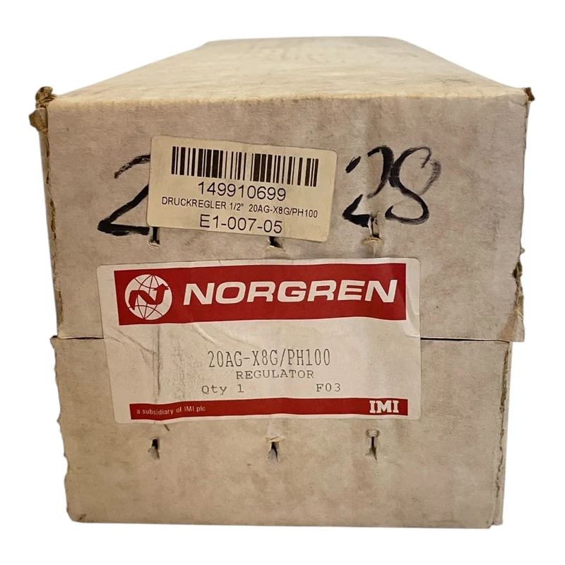 Norgren Druckregler 20AG-X8G/PH100 0–8 bar 1" Industrie Pneumatik