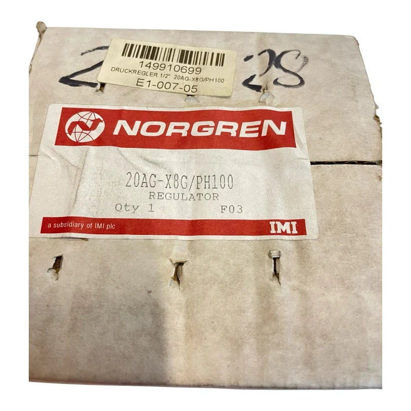 Norgren Druckregler 20AG-X8G/PH100 0–8 bar 1" Industrie Pneumatik