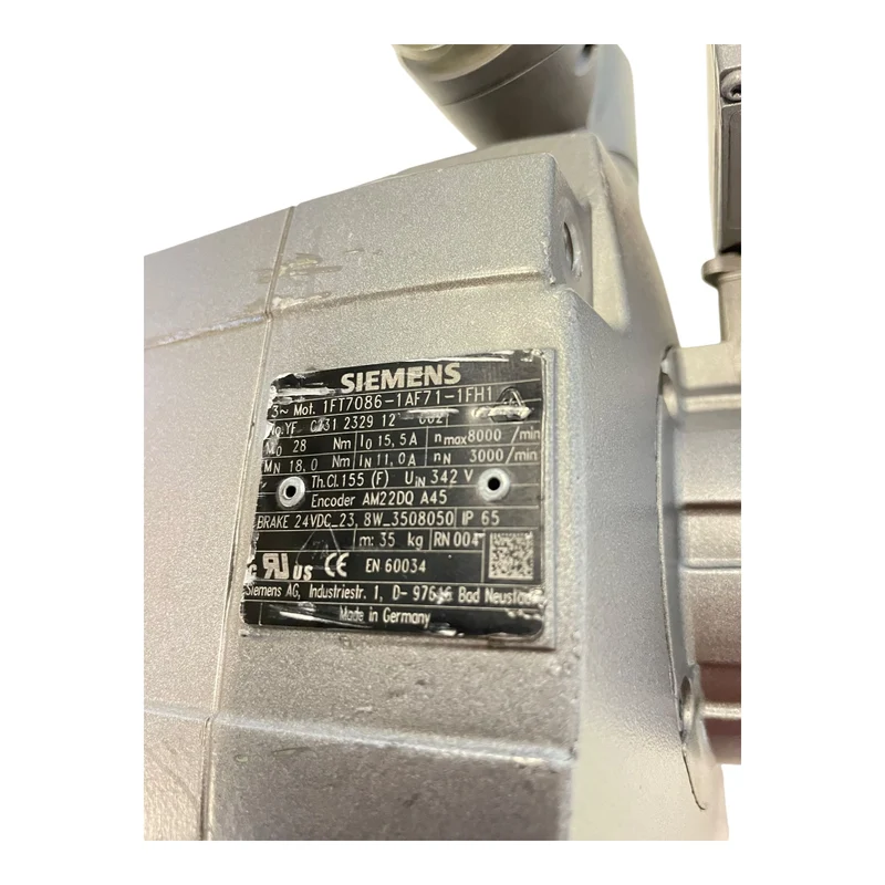 Siemens Servomotor 18Nm 1FT7086-1AF71-1FH1 mit Encoder AM220Q A45