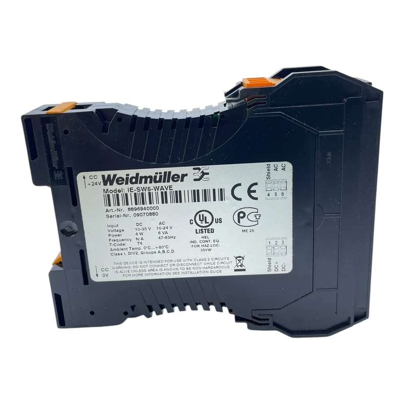 Weidmüller Ethernet Switch 5-Por tIE-SW5-WAVE 8896940000 für die Industrie