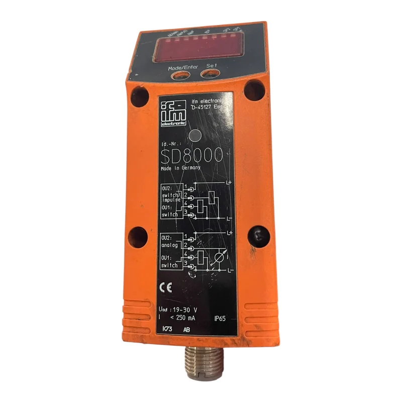 ifm Durchflusssensor mit Anzeige SD8000 M12, 19-30V DC, IP65