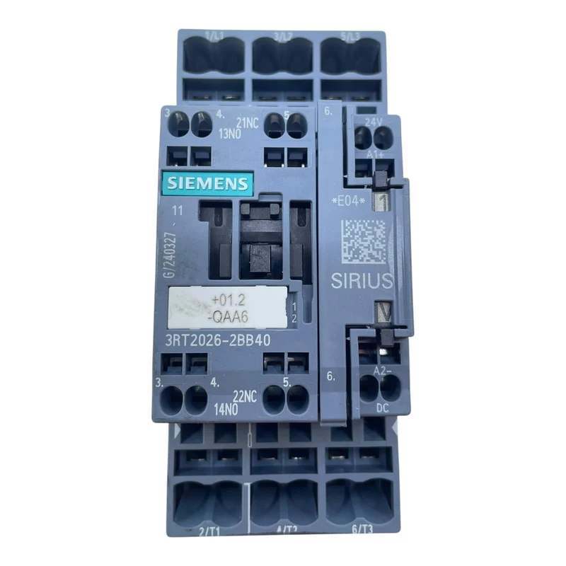 Siemens Schütz SIRIUS 3RT2026-2BB40 Contactor 24V DC 11kW 40A