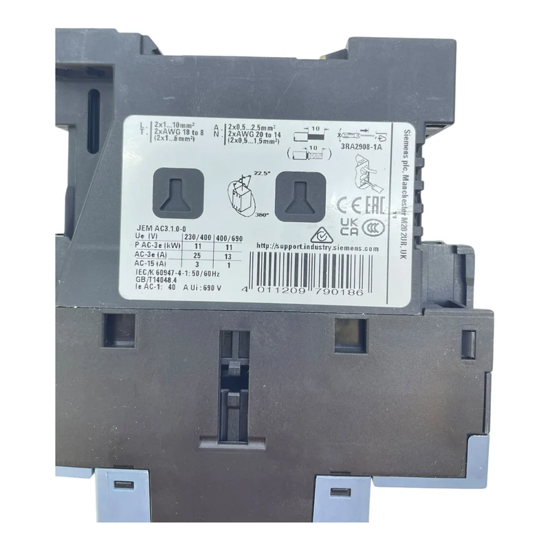 Siemens Schütz SIRIUS 3RT2026-2BB40 Contactor 24V DC 11kW 40A