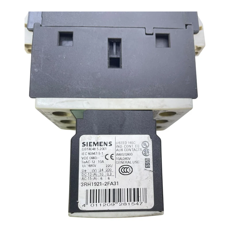 Siemens Schütz 3RT1026-3B Siemens 3RT1026-3B Schütz für die Industrie Vorgesehen