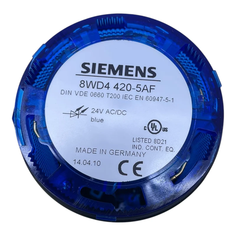 Siemens Signal-Leuchte blau 24V AC/DC 8WD4 420-5AF / 8WD4 408-0AD