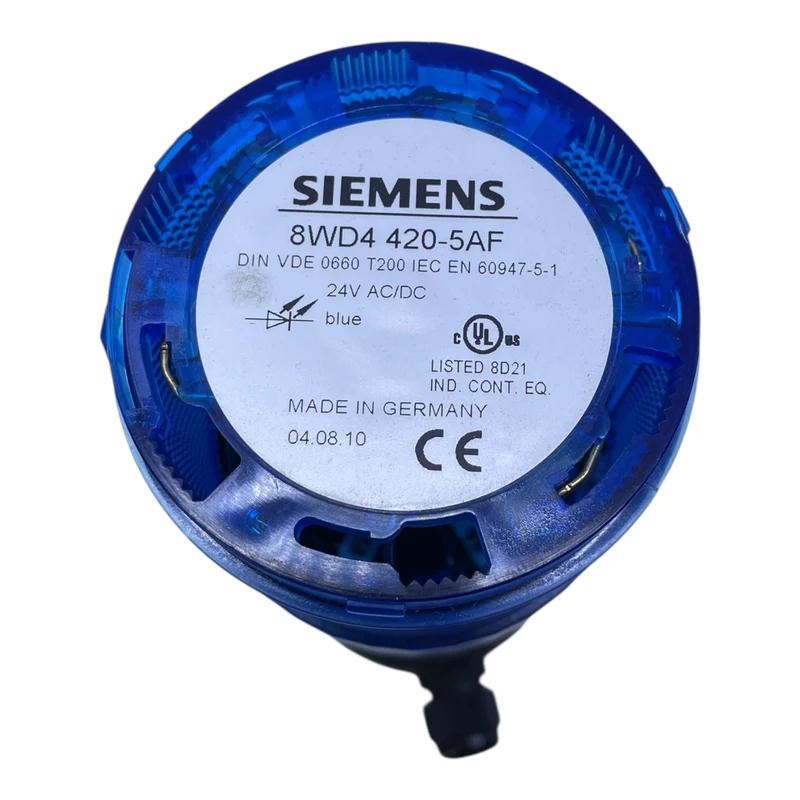 Siemens Signal-Leuchte blau 24V AC/DC 8WD4 420-5AF / 8WD4 408-0AD Industrie