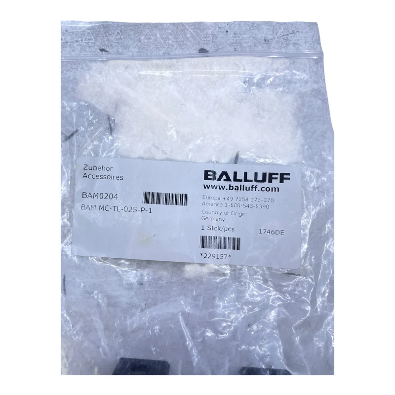 Balluff BAM0204 BAMMC-TL-025-P-1 Halterung Magnetostriktive Messsysteme VE:7stk