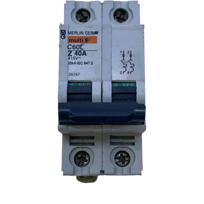 Merlin Gerin Multi 9 C60L Leitungsschutzschalter Z40A 2-polig 415V