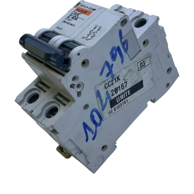 Merlin Gerin Multi 9 C60L Leitungsschutzschalter Z40A 2-polig 415V