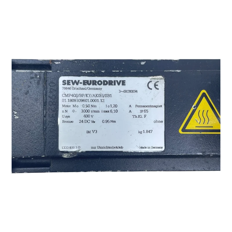 SEW Eurodrive Servomotor CMP40S/BP/KY/AK0H/SB1 0,5Nm 3000rpm