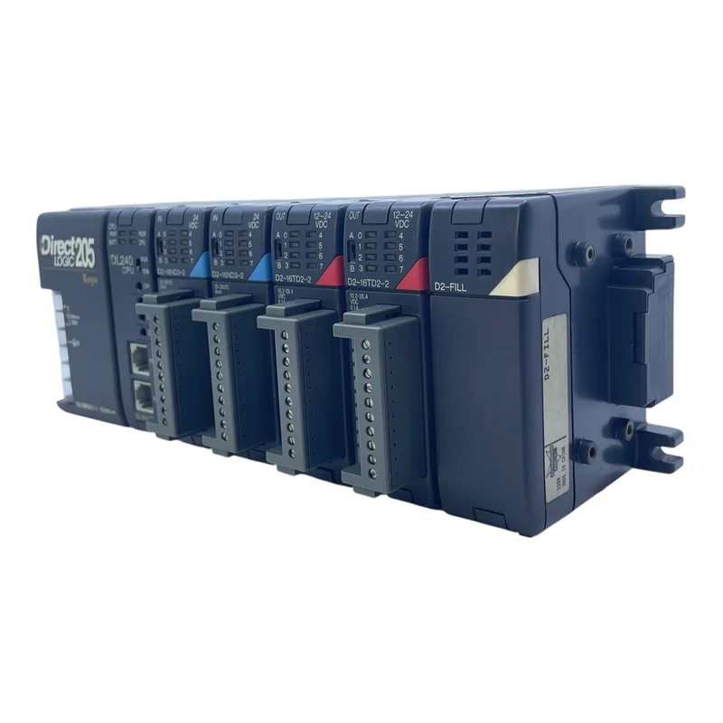 Koyo DirectLogic 205 SPS DL240 + D2-16ND3-2 + D2-16TD2-2 Module