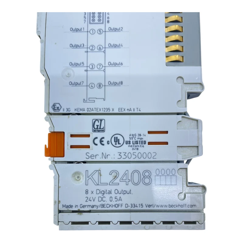 Beckhoff KL2408 8-Kanal Digitalausgang 24V DC K-Bus Modul