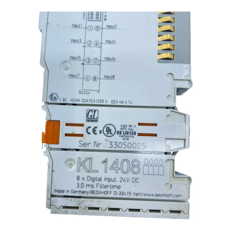 Beckhoff KL1408 8-Kanal Digitaleingang 24V DC K-Bus Modul