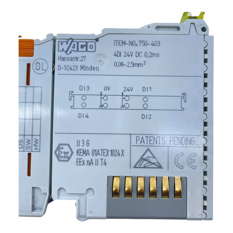 WAGO 750-403 Feldbusklemme 4DI 24V DC Digitaleingangsklemme