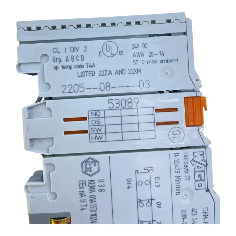 WAGO 750-403 Feldbusklemme 4DI 24V DC Digitaleingangsklemme
