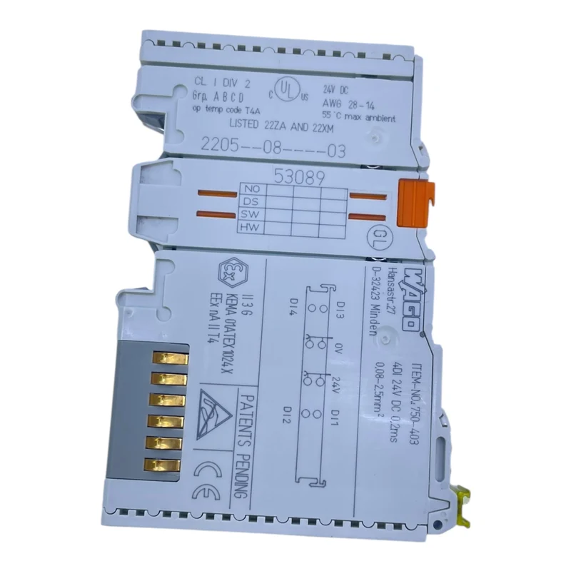 WAGO 750-403 Feldbusklemme 4DI 24V DC Digitaleingangsklemme