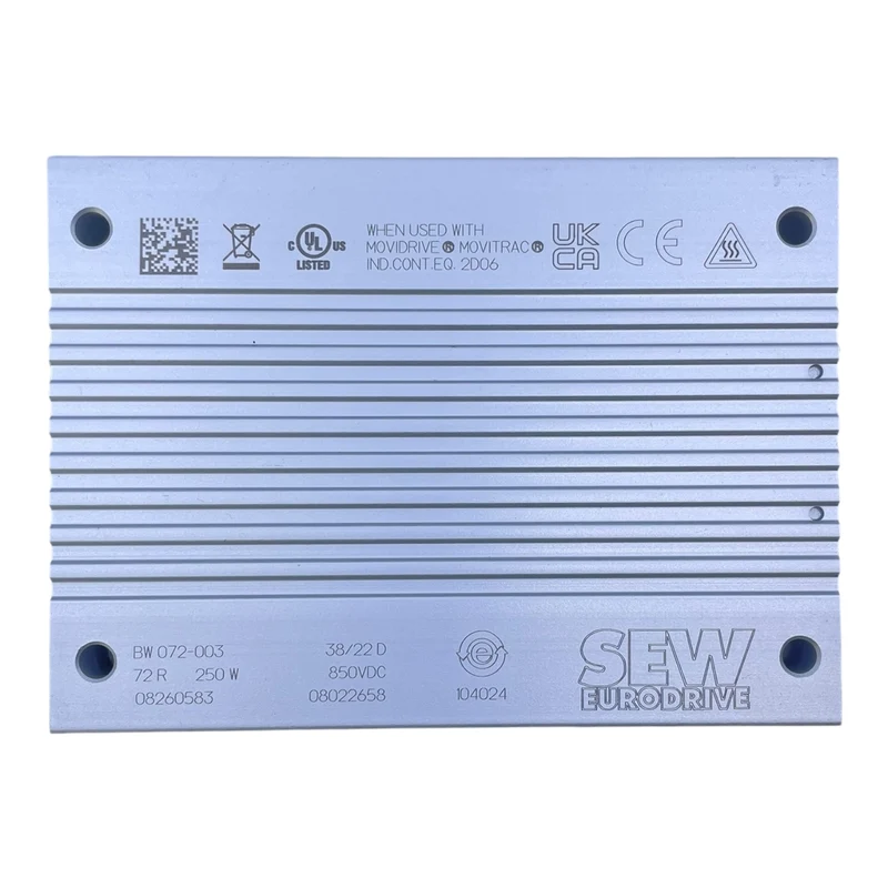 Bremswiderstand BW072-003 72 Ohm 250 W 0,6–0,7 A ET-008825 Industrie Widerstand
