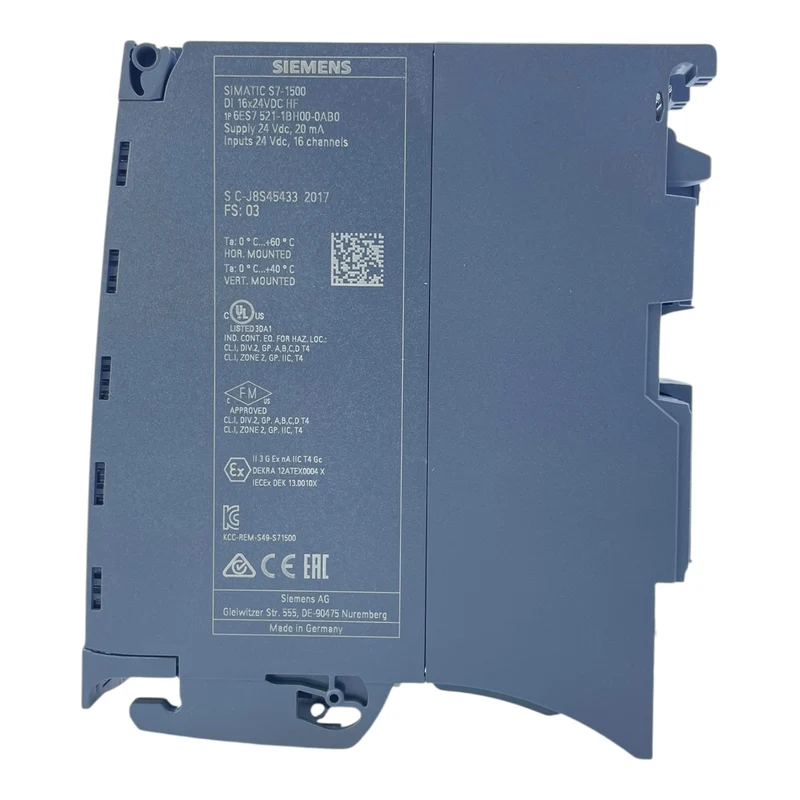 Siemens S7-1500 Eingangskarte DI Modul 6ES7521-1BH00-0AB0 16DI 24VDC HF SPS