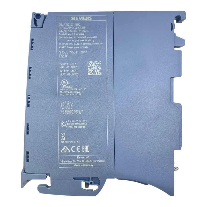 Siemens S7-1500 Ausgangskarte DQ Modul 6ES7522-1BH01-0AB0 16DO 24VDC 0,5A HF