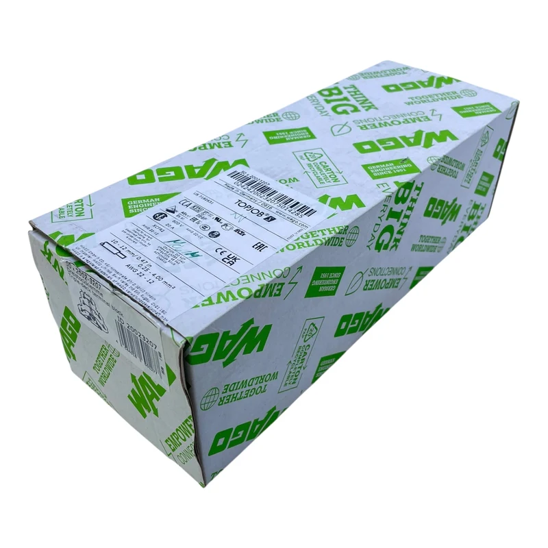 WAGO Dreistockklemme Schutzleiterklemme 2002-3207 TOPJOB S 20A 500V VE:50 Stück
