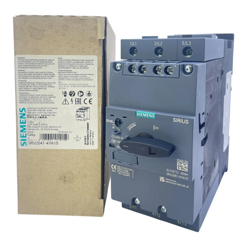 Siemens Motorschutzschalter 75–93 A 3RV2041-4YA15 Sirius Class 10